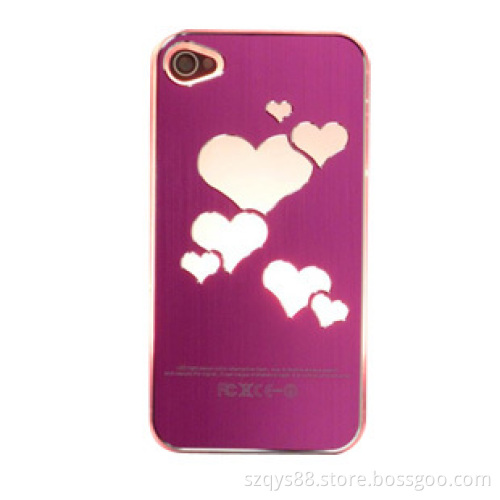 Fashion Creative Love Heart Bling Calling Shine Light LED Back Cover Protective case for iPhone 4 4s